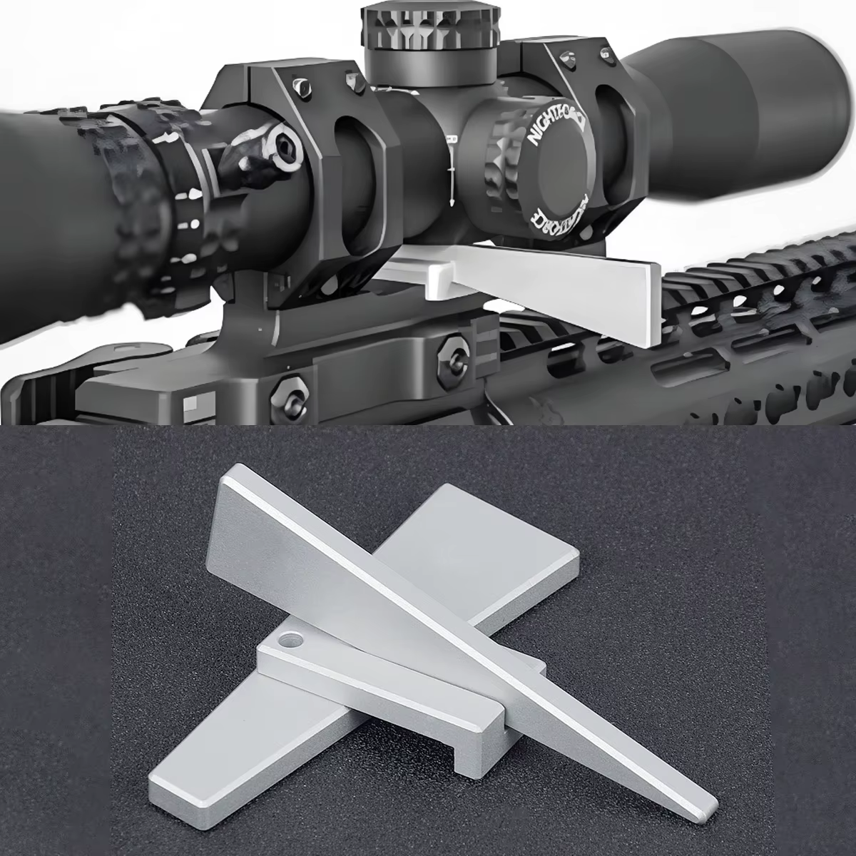 Kit d'outils de nivellement optique en métal 3 pièces pour ajustement fin des lunettes