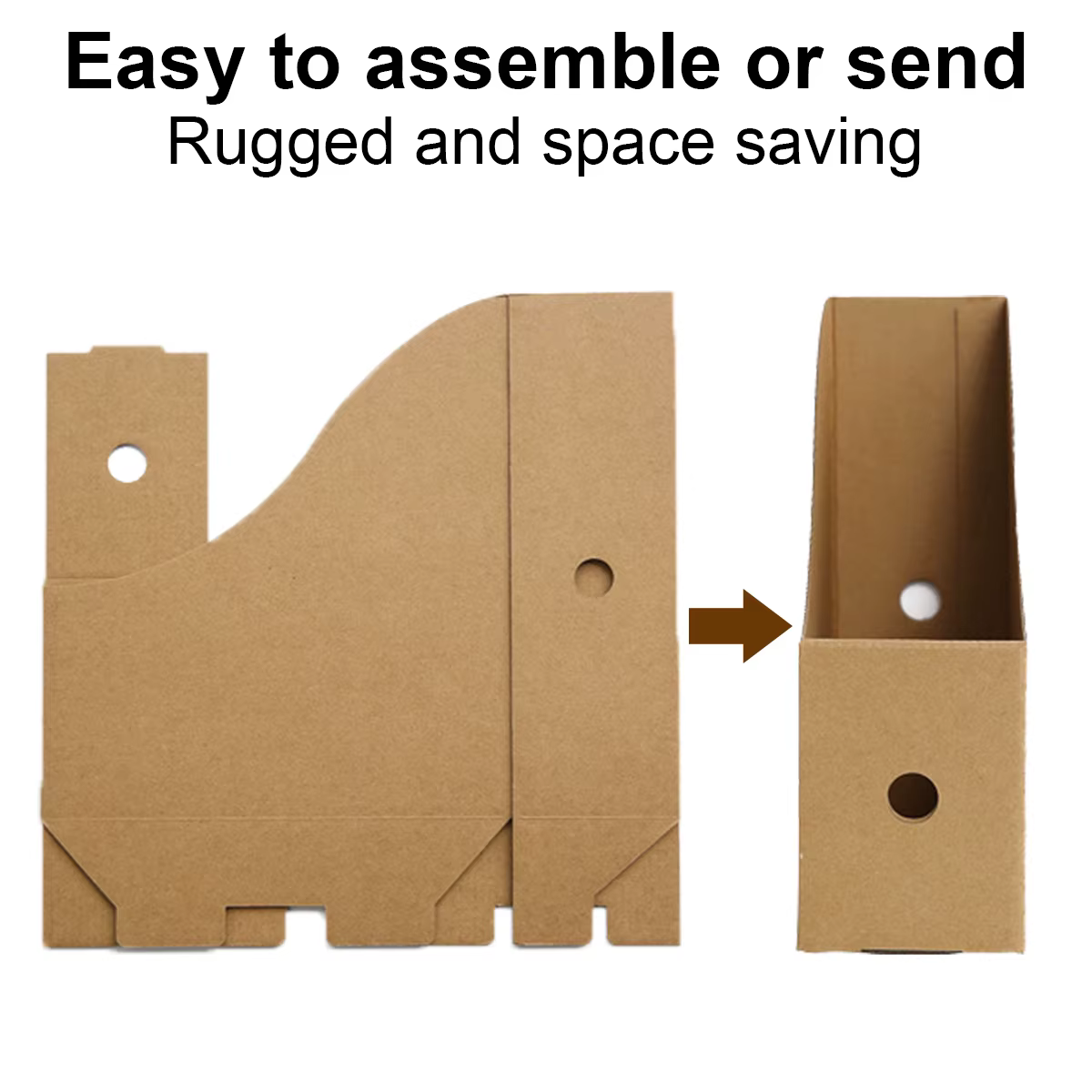 Porte-fichiers pliable pour magazines