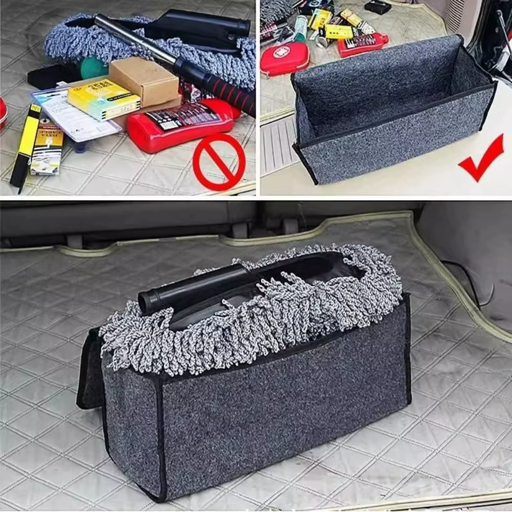 Boîte de rangement en feutre pour voiture