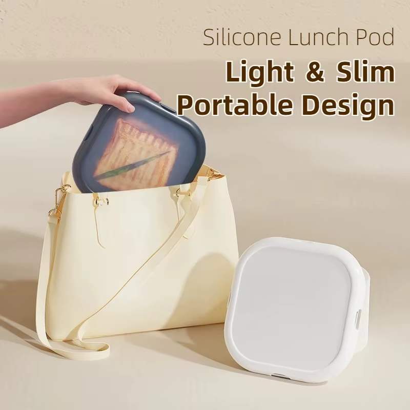 Boîte à lunch en silicone portable