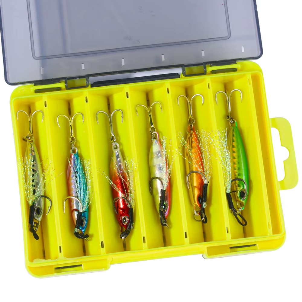 12/pcs/boîte Kit de leurres de pêche méné avec boîte ensemble d'appâts artificiels
