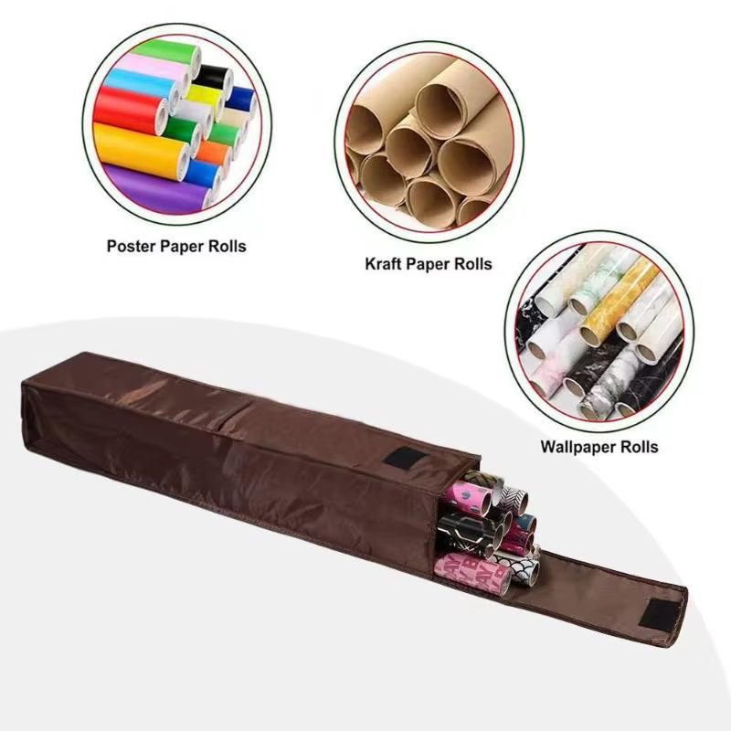 Sac de rangement en tissu Oxford grande capacité pour papier d'emballage