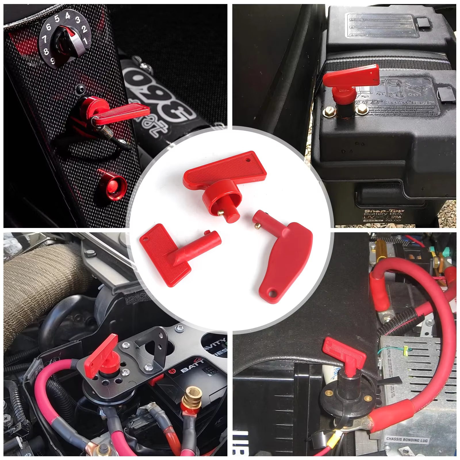 Interrupteur Rotatif Isolant Principal de Déconnexion de Batterie avec Clé pour Camion