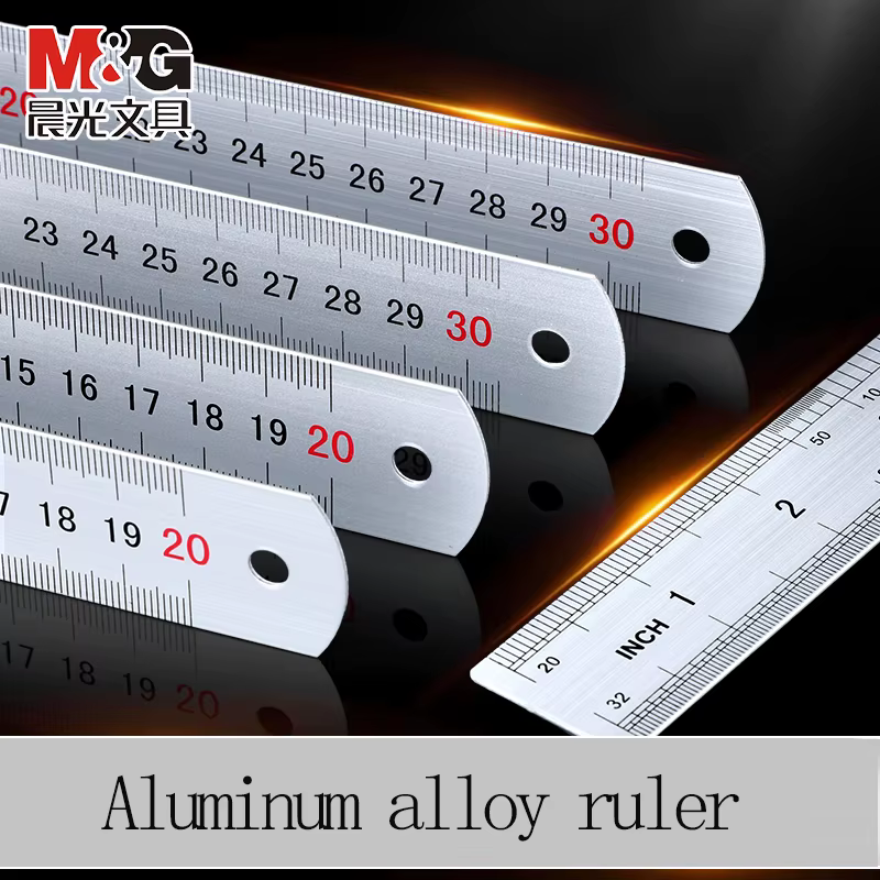 M & G règle en alliage d'aluminium 20/30 cm