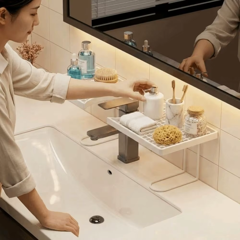 Étagère de rangement universelle pour salle de bain