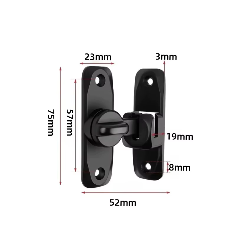 Serrure de porte coulissante à 90/180 degrés