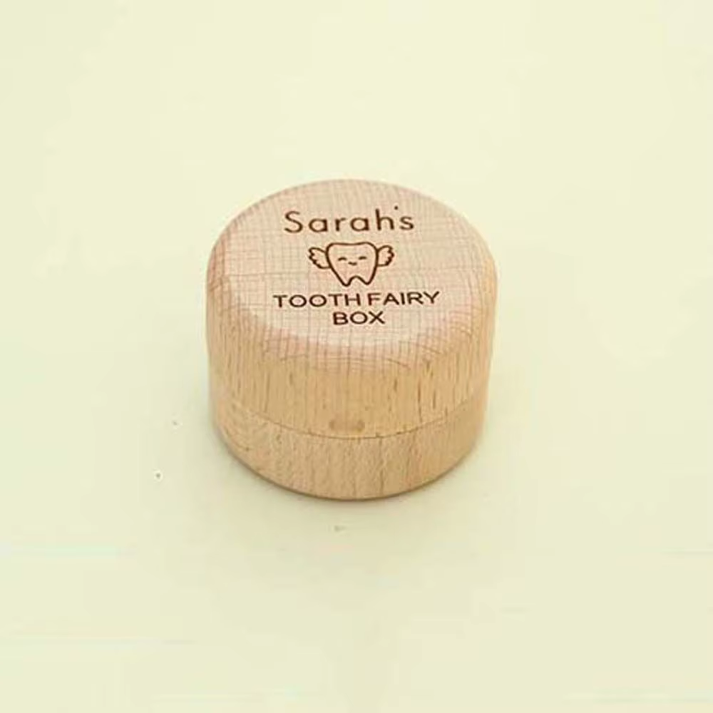 Boîte à dents de bébé en bois