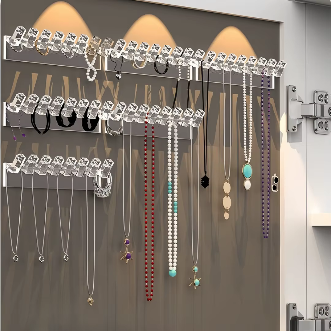 Organisateur de colliers auto-adhésif 3/6 pièces