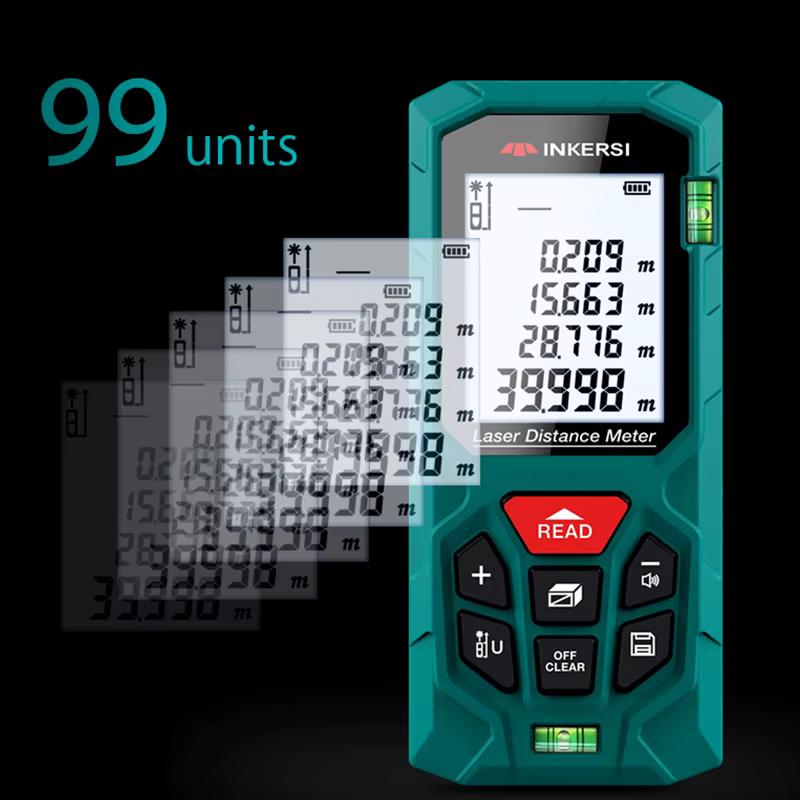 INKERSI télémètre Laser ruban à mesurer numérique 40 M/70 M/120 m