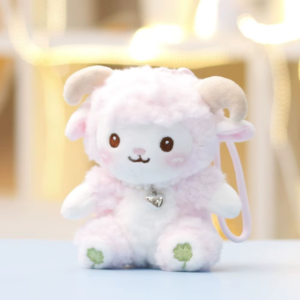 Mignon PP coton petit mouton porte-clés moelleux confortable dessin animé Animal en peluche doux Collection