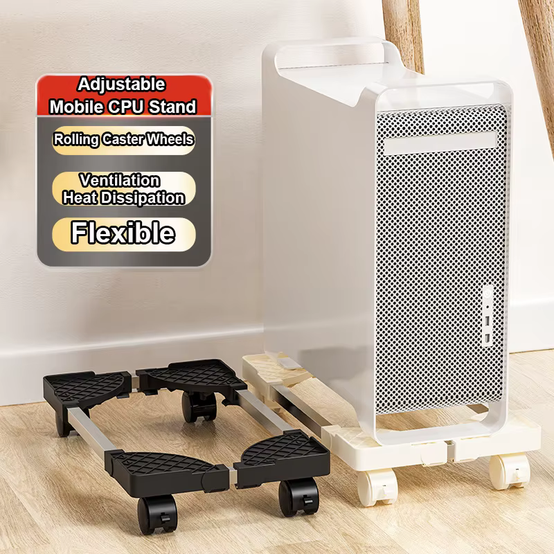 Support d'ordinateur pour tour de bureau, adapté à la plupart des accessoires de bureau de jeu sur PC, support de sol réglable pour processeur Mobile