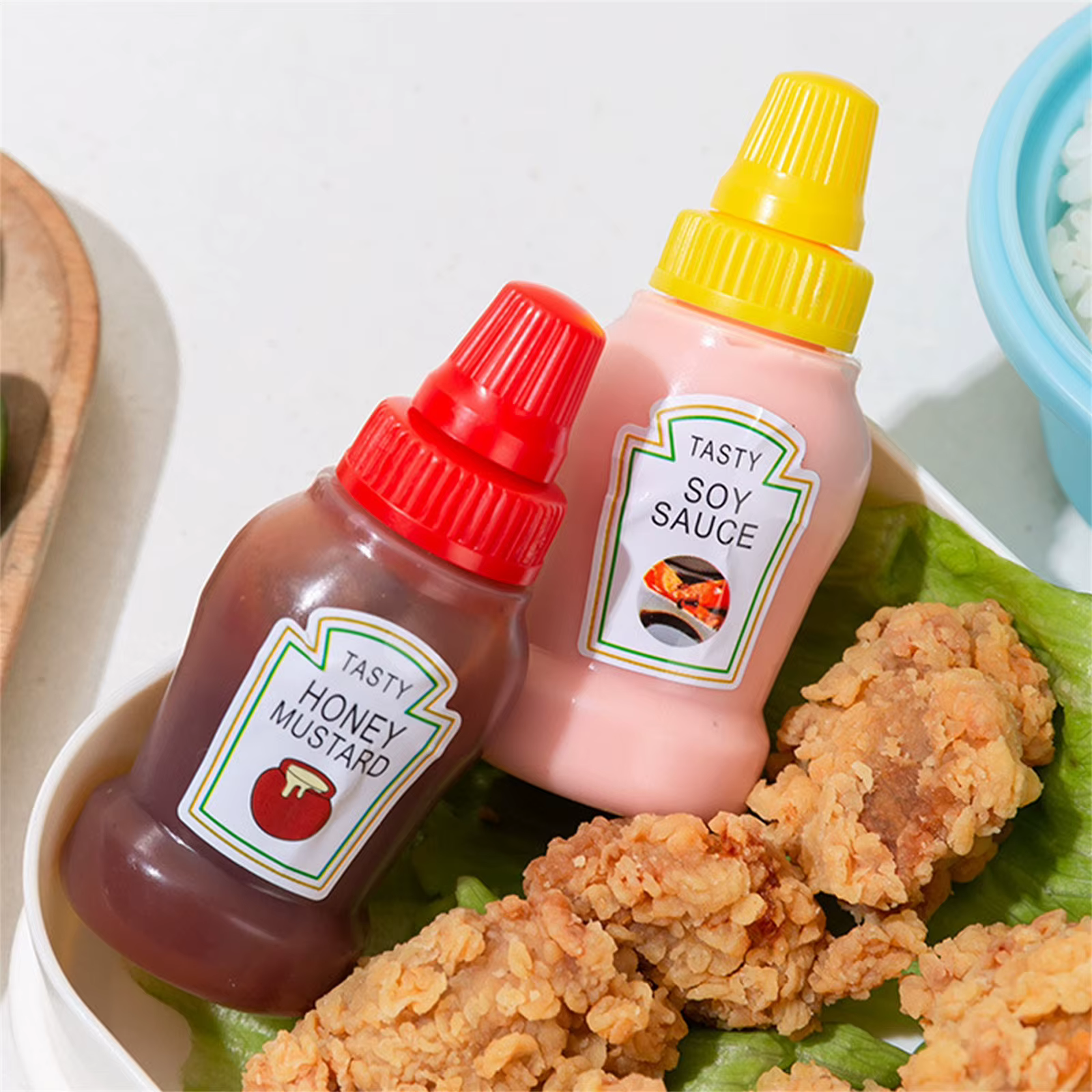 Mini bouteilles de condiments portables