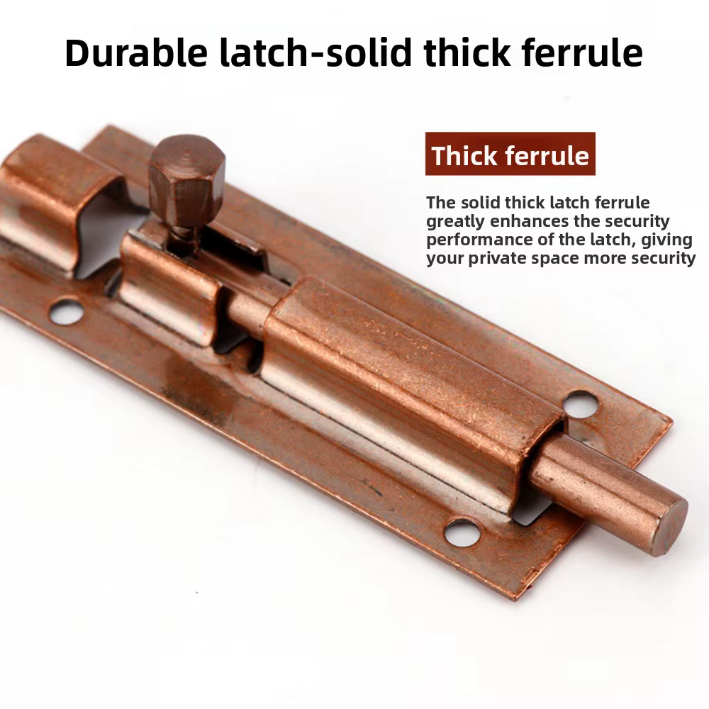 Loquet de serrure de porte en alliage d'aluminium