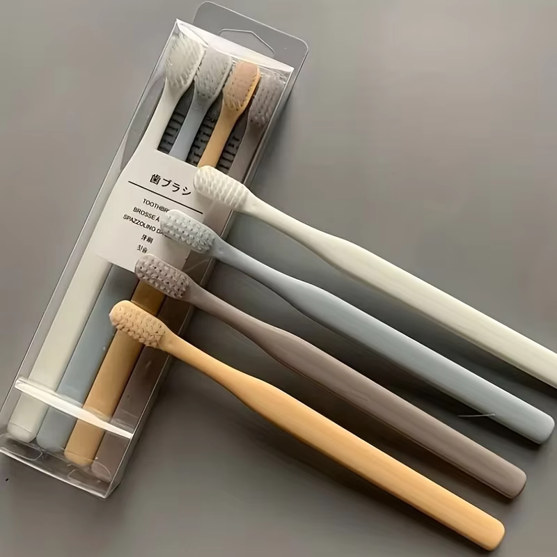 Brosse à dents japonaise Macaron 4 pièces/boîte