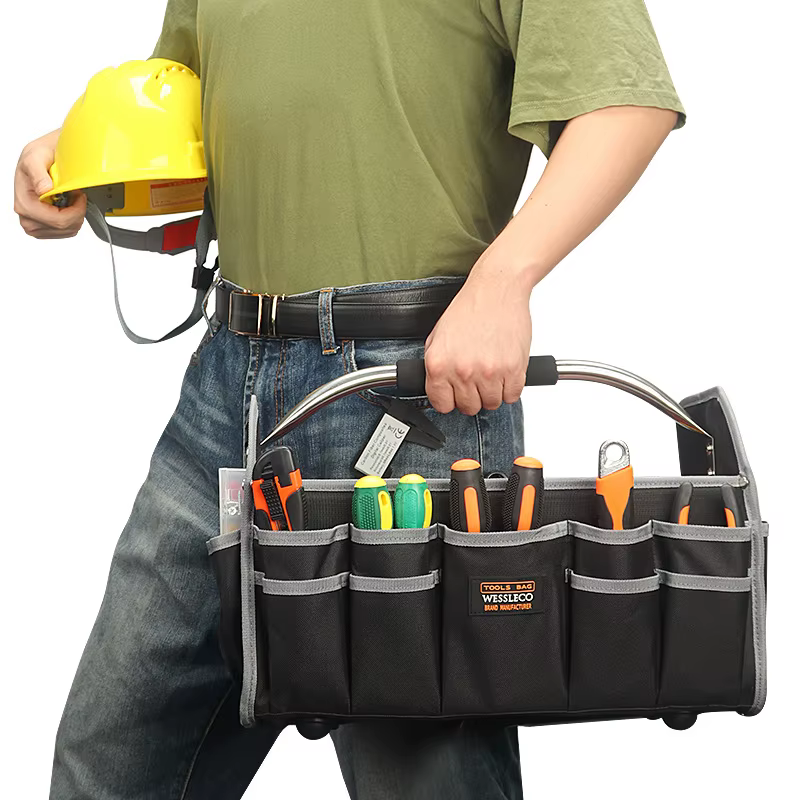 Boîte à outils empilable en acier inoxydable de grande capacité