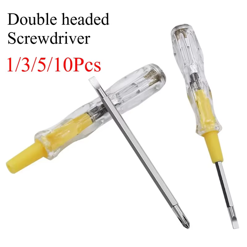 Tournevis double tête avec testeur de tension 100-500V et détecteur