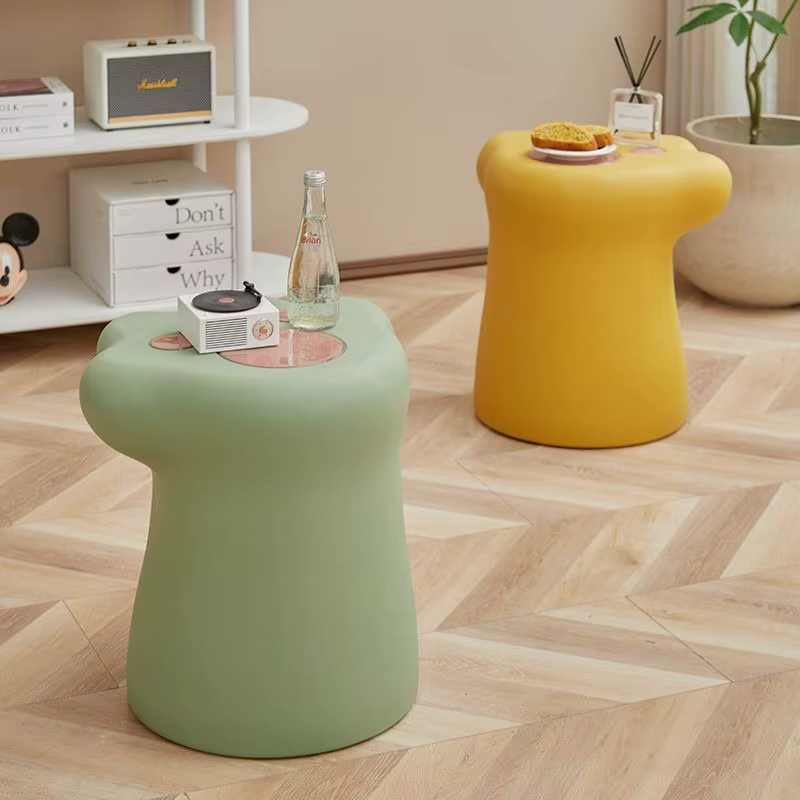 Table basse nordique Tables d'appoint en plastique moderne mignon chambre