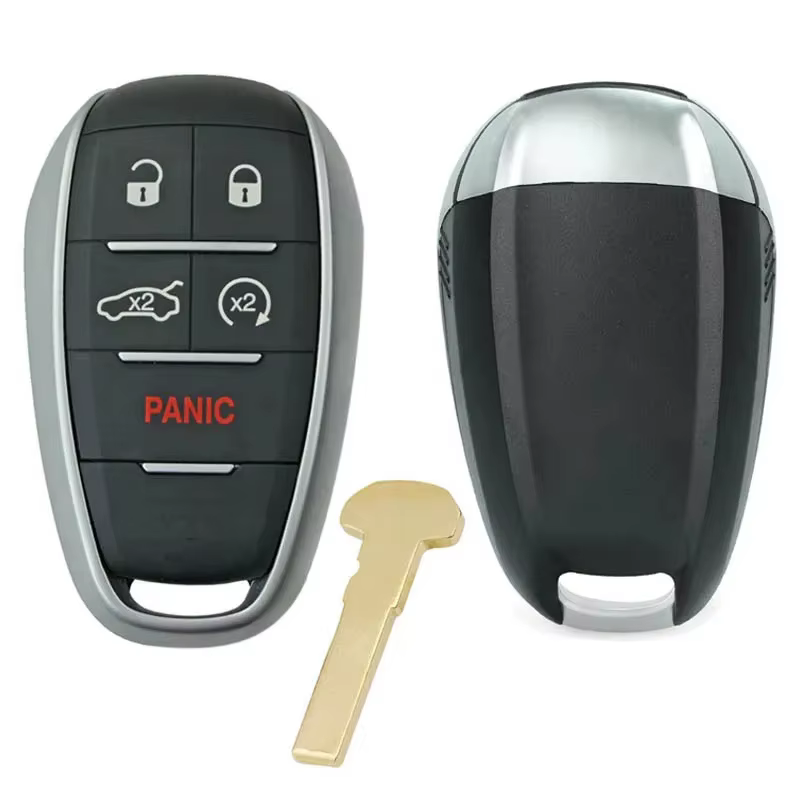 Zz-KeyMaster Store pour 2017-2021 Alfa Romeo Giulia Stelvio 3/5BT clé intelligente PN: 6EP44LXHAA FCCID:KR5ALFA434 4A puce 433MHZ