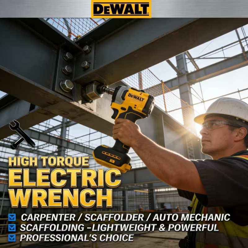 Clé à chocs sans fil DEWALT DCF922 20V : Outil sans fil à couple élevé de 1/2 pouce pour le fixation rapide et intensif