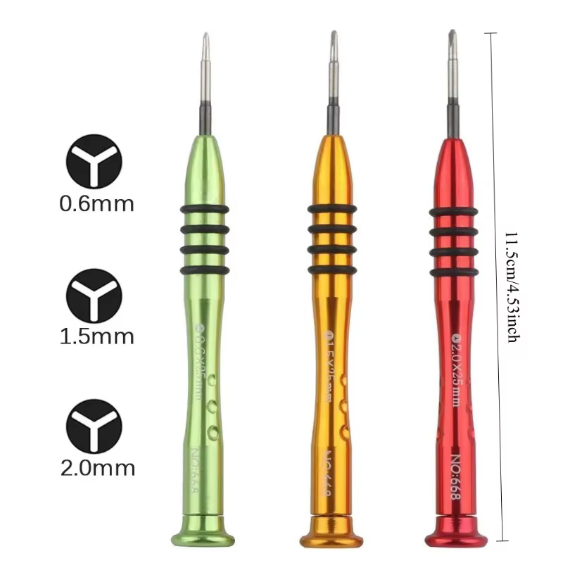 Kit d'outils de réparation avec tournevis tri-point tri-wing de 0