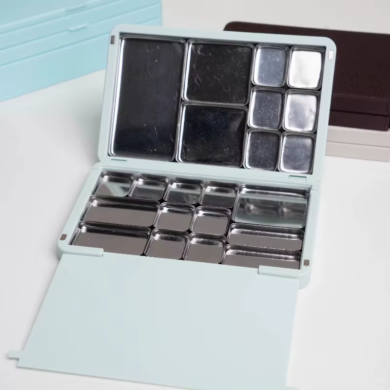 Boîte à pigments d'aquarelle pliable