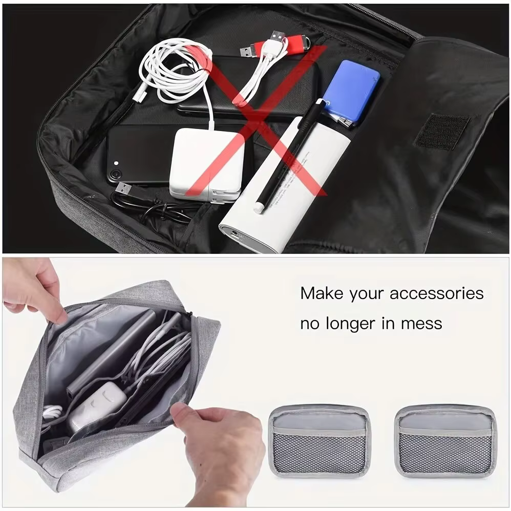 Sac de rangement pour câbles électroniques