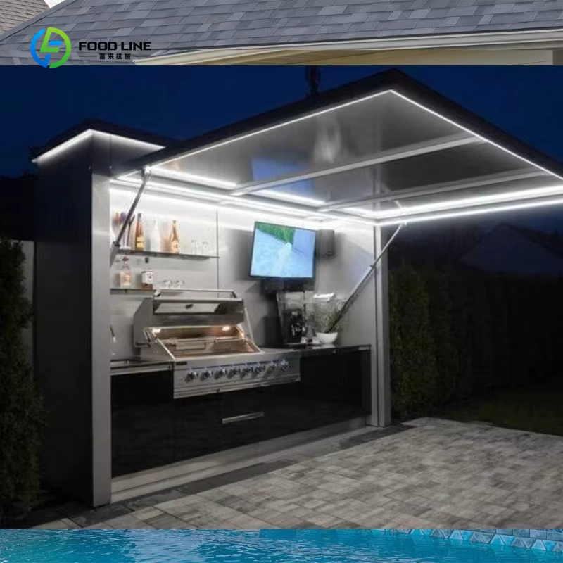 Abri de barbecue extérieur coupe-vent personnalisé