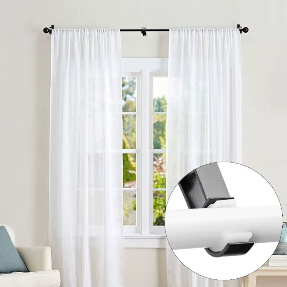 Nouveau Support de tringle à rideau en alliage d'aluminium avec vis
