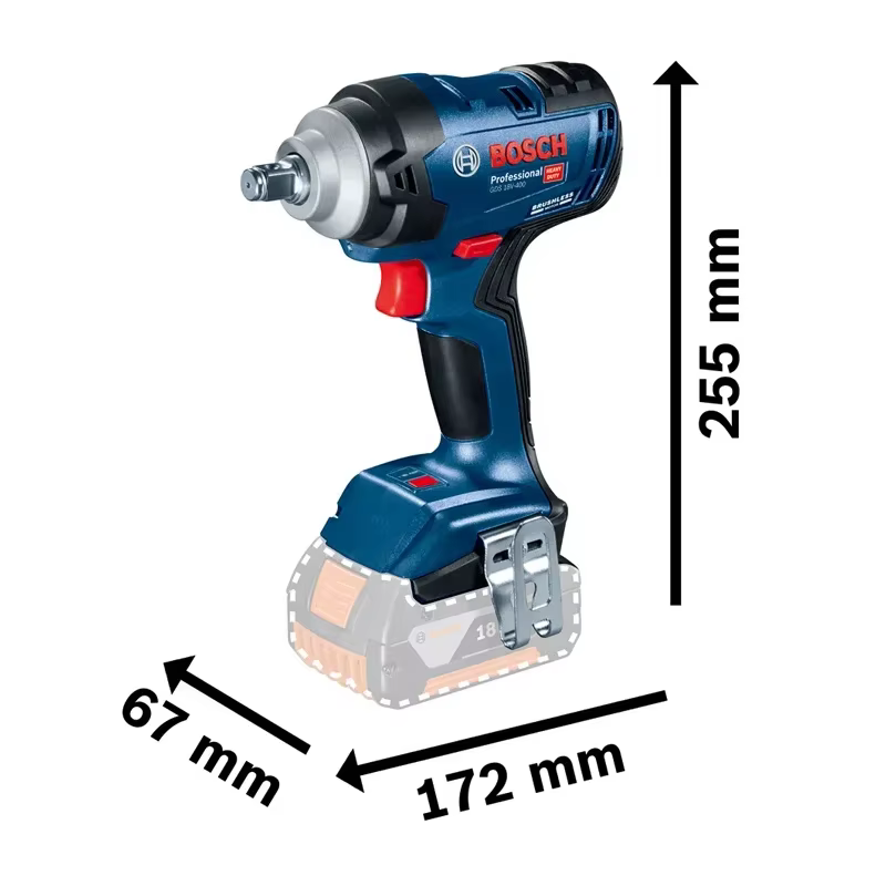  Clé à chocs sans fil Bosch GDS 18V-400 18V