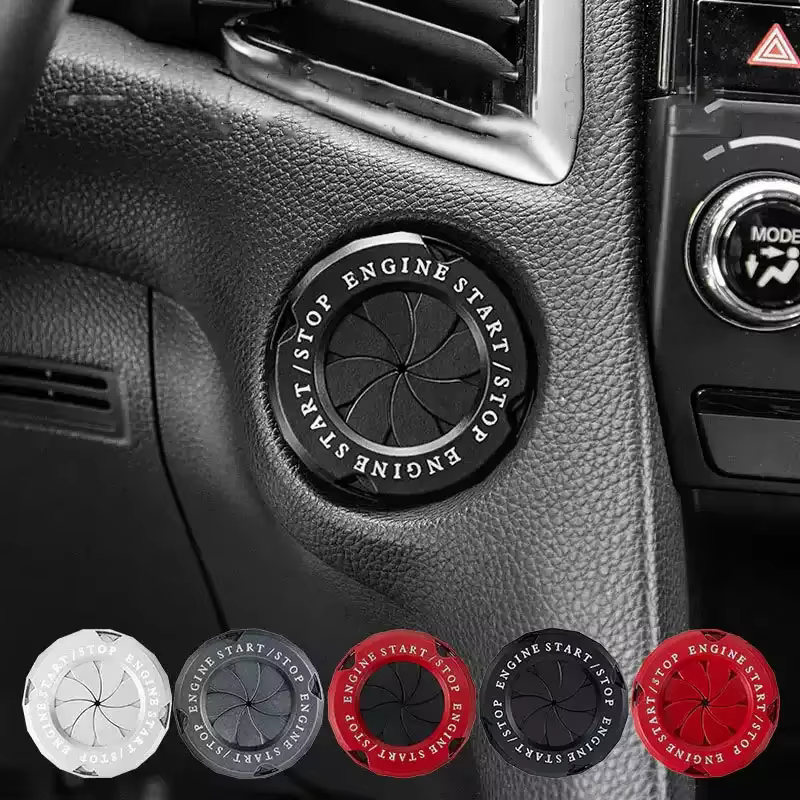 Voiture une clé démarrage cercle décoratif noeud personnalisé couvercle