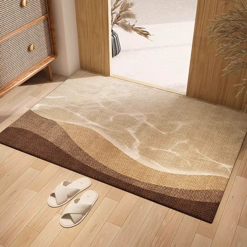 Tapis de porte d'entrée extérieur, tapis de bienvenue, tapis d'entrée intérieur/extérieur, tapis antidérapant lavable, tapis de cuisine