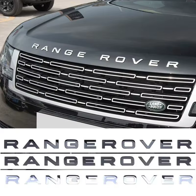 Emblème 3D ABS Range Rover, lettres, autocollant pour capot de voiture, pour Land Rover Discovery 2 3 4 Range Rover Freelander SVR