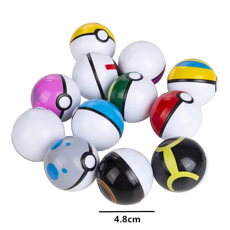 Figurines d'action Pokemon Pikachu Pokeball, 12 pièces/ensemble, modèle de jeu Poke Ball, figurines d'anime, jouets cadeaux d'anniversaire