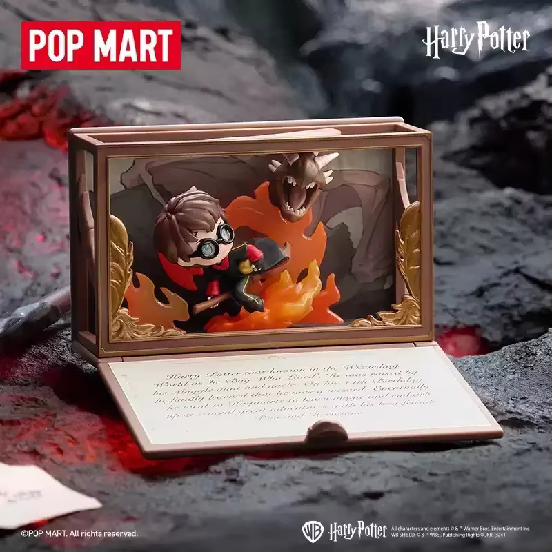 POPMART Harry Potter Poudlard série biographique boîte aveugle devinez sac jouets originaux poupée mignon Anime Figure ornements cadeau