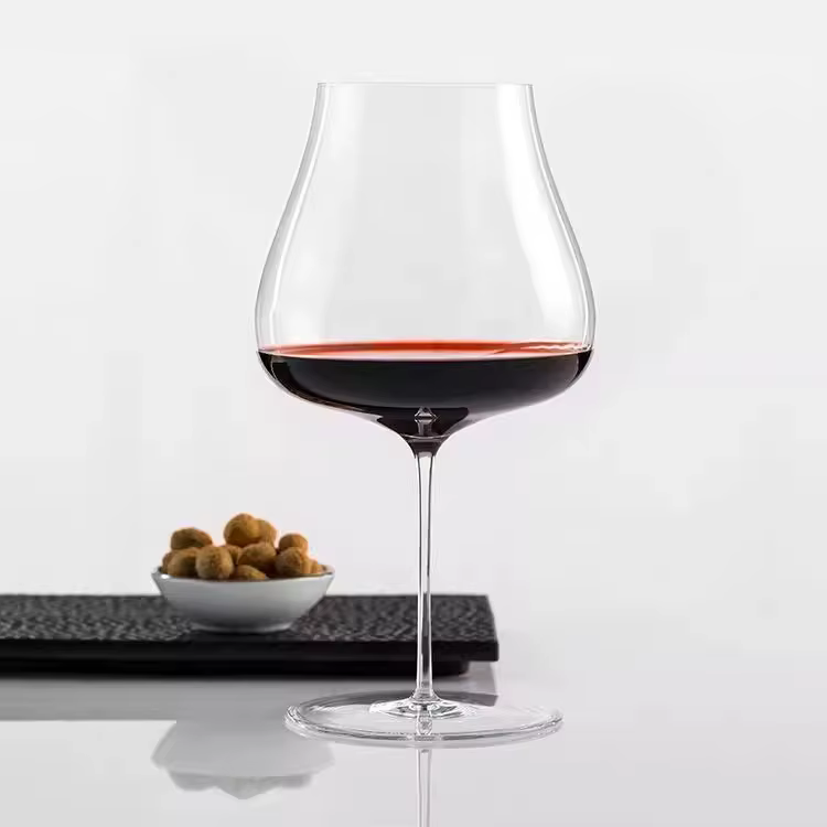 Lot de 2 verres à vin rouge et blanc ultra-fins, en cristal, pour dégustation sensorielle, élégants, gobelets à champagne de luxe, soufflés à la main, pour coffret