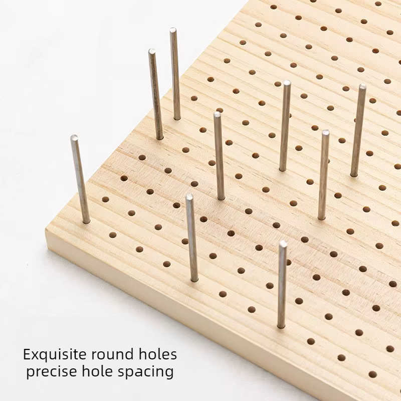 Planche de blocage au Crochet en bois avec grille et épingles pour tricoter des projets carrés de grand-mère