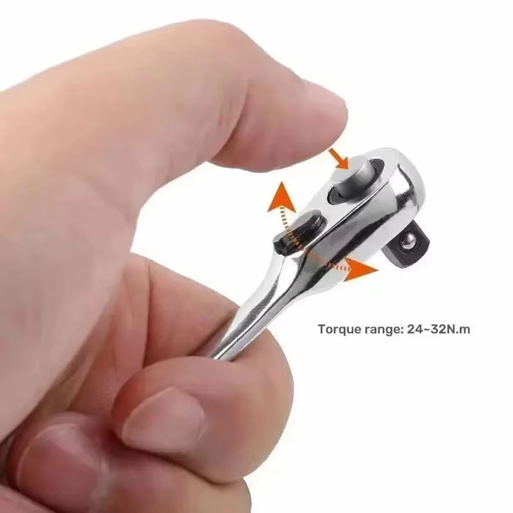 Rafford Mini aigus 1/4 clé à cliquet Double extrémité clé