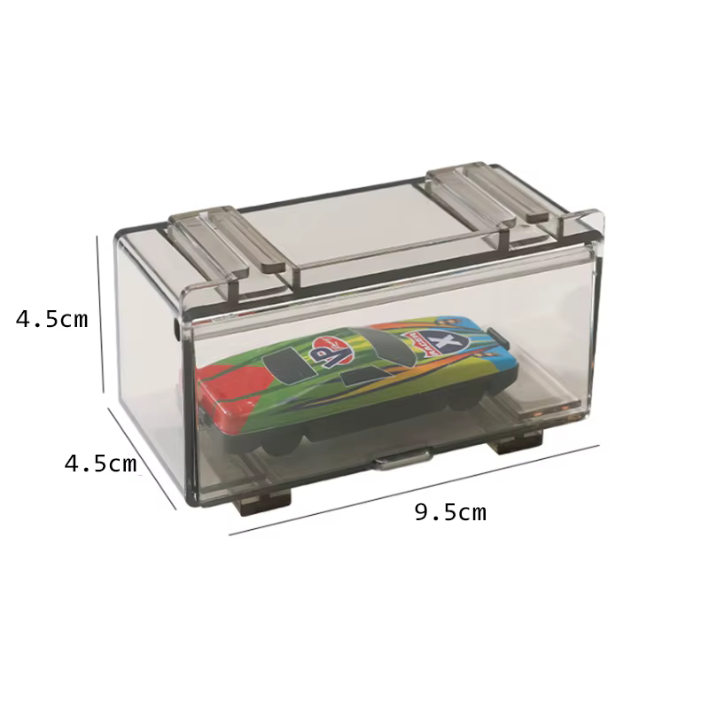 Boîte de rangement transparente pour voitures Hot Wheels 1/64, vitrine de présentation, anti-poussière, organisateur de parking, jouets pour garçons