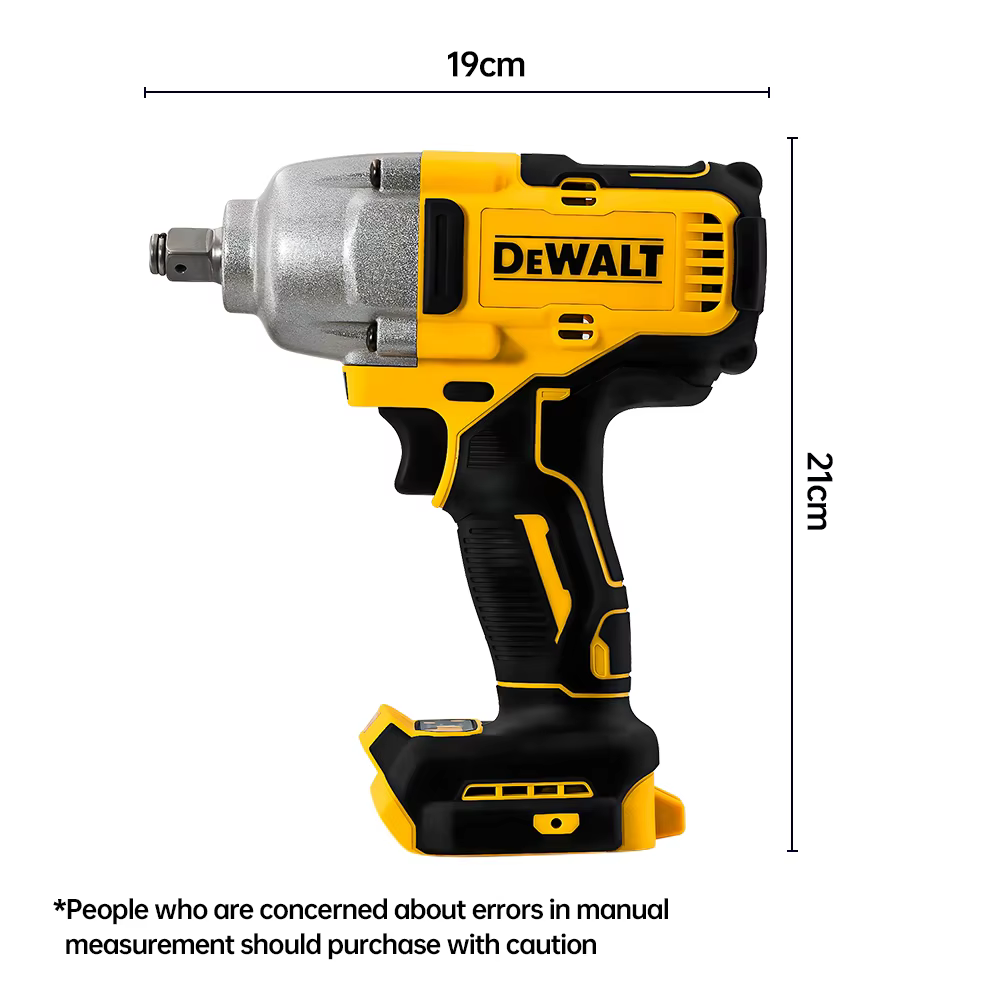 Dewalt DCF892 clé à chocs sans fil sans brosse à couple élevé 20V batterie outil électrique 812N.m clé dynamométrique Portable puissante