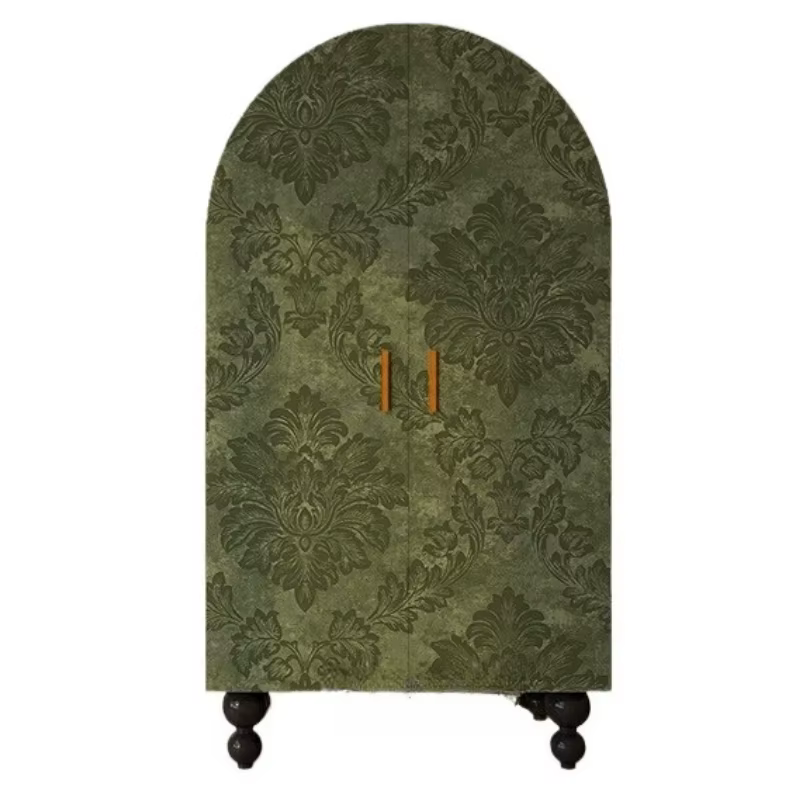 Armoire européenne en bois vert
