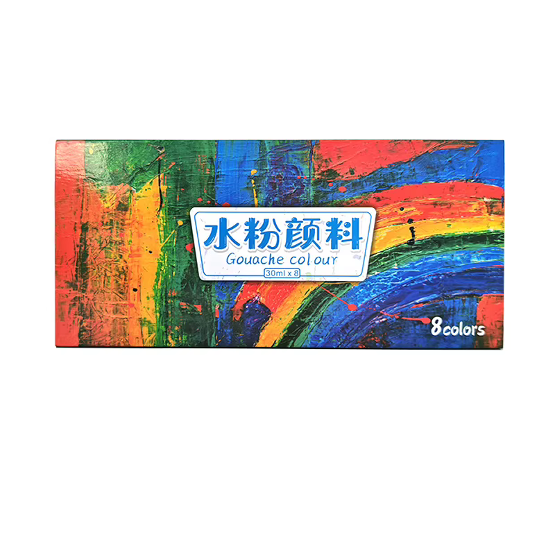 Ensemble de peinture Gouache 30ml/8 couleurs