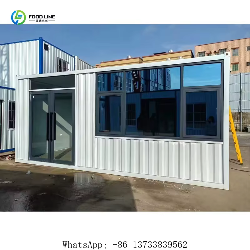 Cuisine extérieure personnalisée, couleur et dimensions sur mesure, magasin mobile préfabriqué, conteneur de transport extérieur portable