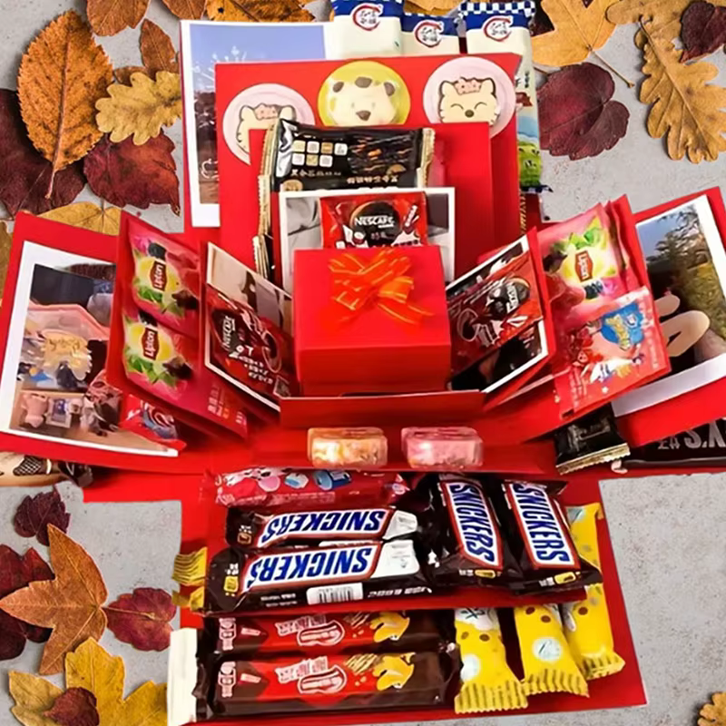 Coffret cadeau surprise explosion bricolage pour anniversaires