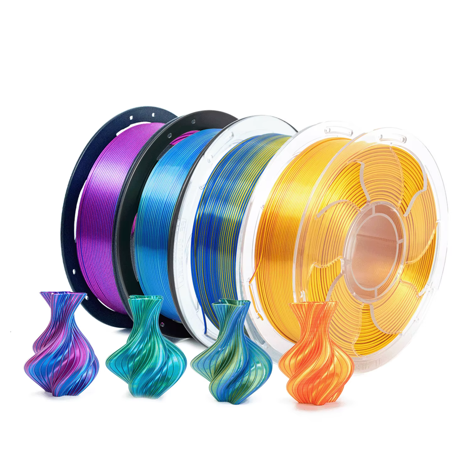 Filament Métallique PLA 3D pour Impression 3D – Modèles Amusants et Accessoires – Finition Métallique Brillante et Colorée – Précision Dimensionnelle