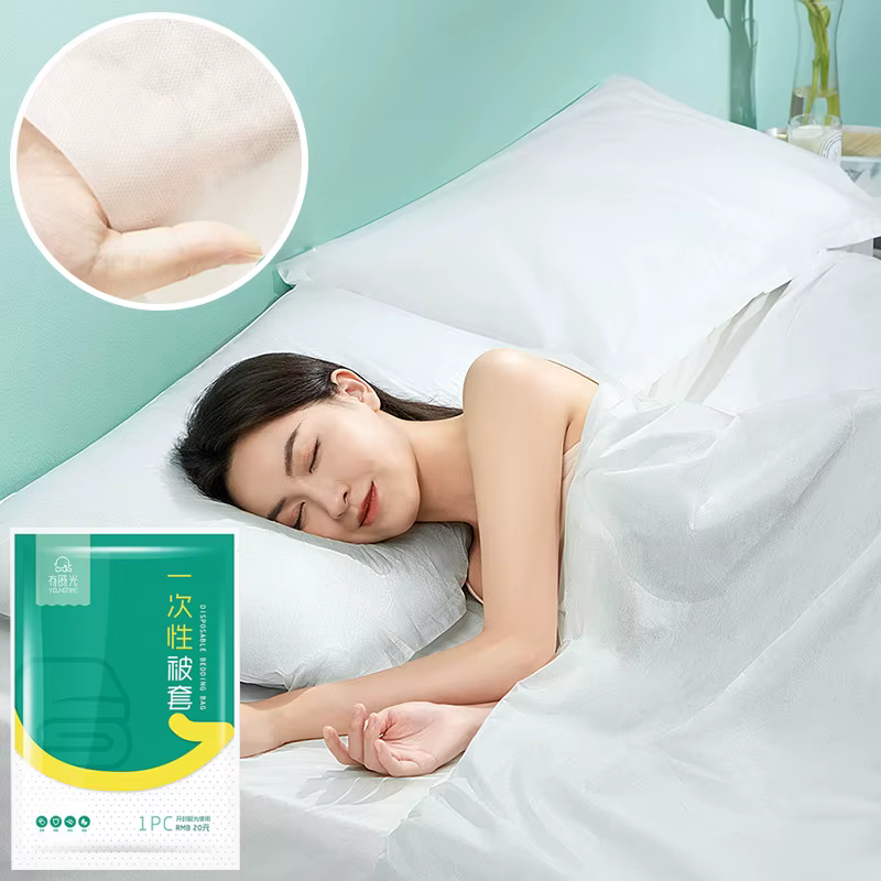 Literie en forme de poulet pour adulte, drap de lit portable, anti-salissure, étanche, pour hôtel de voyage