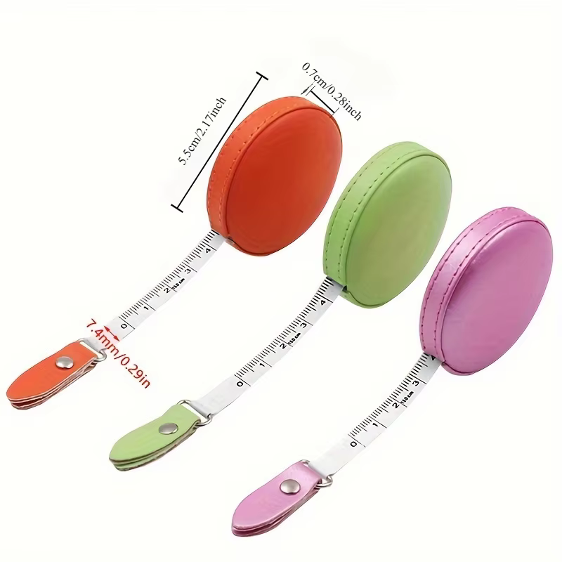 1 mini-mètre ruban de style macaron – Portable
