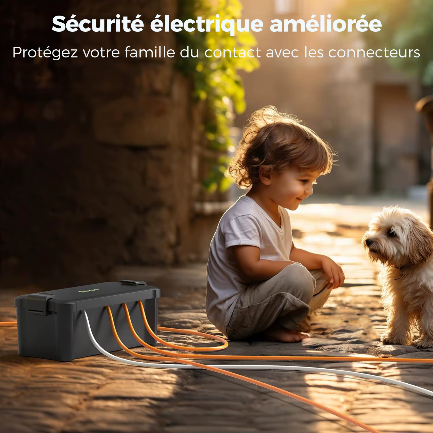 Boîte électrique étanche Diivoo pour connexion de câbles extérieurs