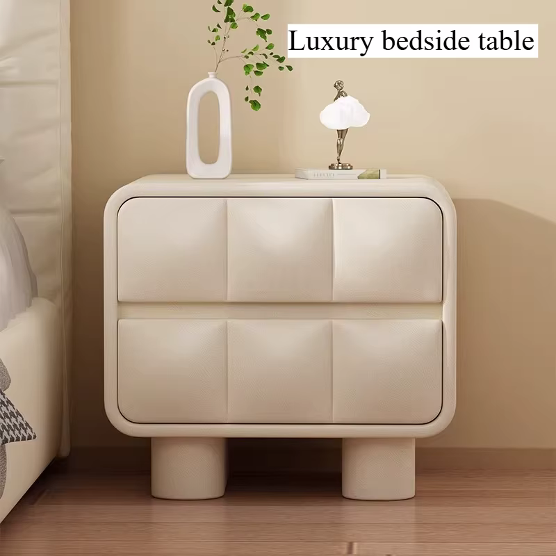 Table de chevet avec pieds en bois