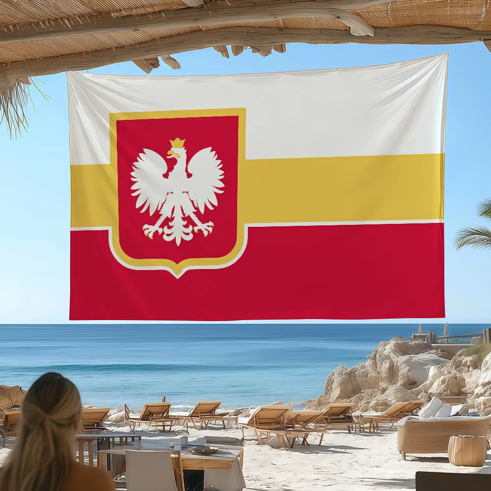 Drapeau de Pologne adapté aux fêtes d'anniversaire