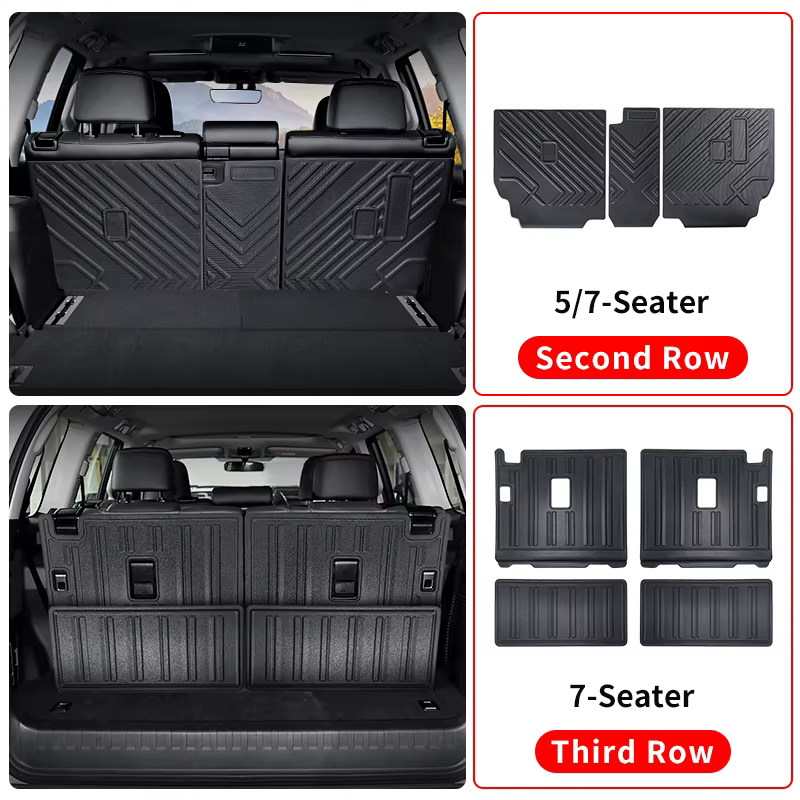 For 2010-2023 Toyota Land Cruiser Prado 150 Sept sièges Dédié Deuxième rangée Coussin de siège arrière LC250 FJ250 Série Intérieur Mis à niveau Accessoires Modification Tuning 2022 2021 2020 2019 2018